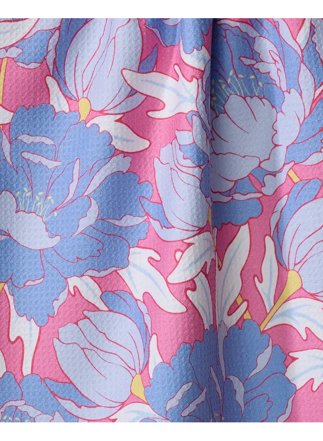 Blooming Peonies Tea Towel