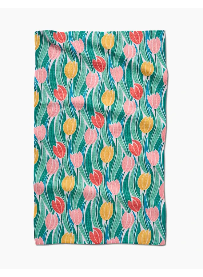 Tranquil Tulips Tea Towel