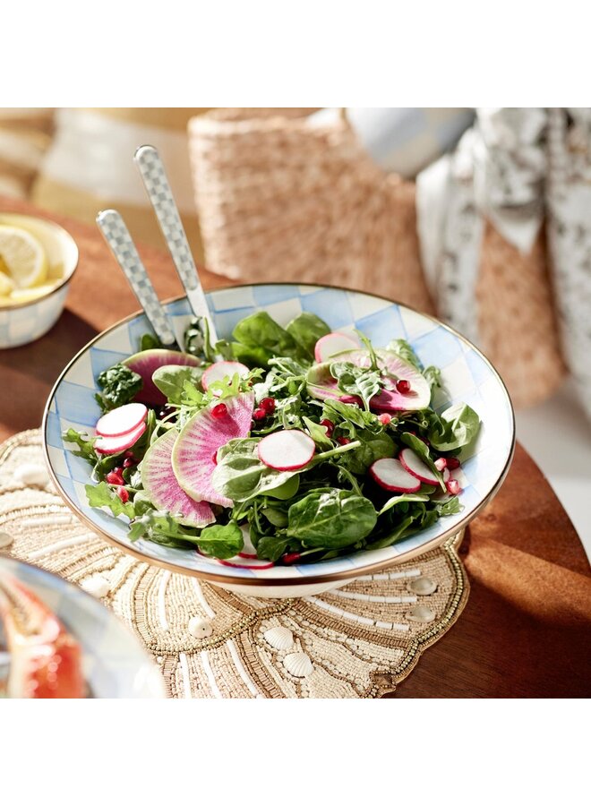 Sky Check Serving Bowl