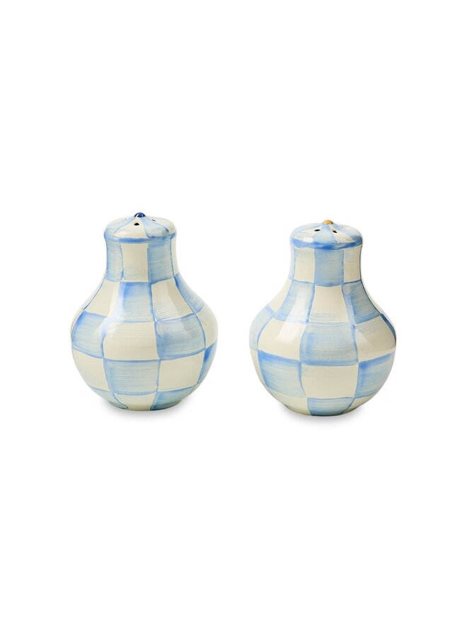 Sky Check Salt & Pepper Shakers