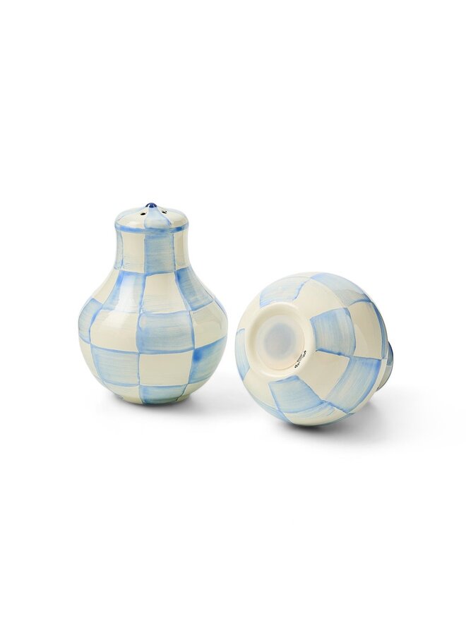 Sky Check Salt & Pepper Shakers