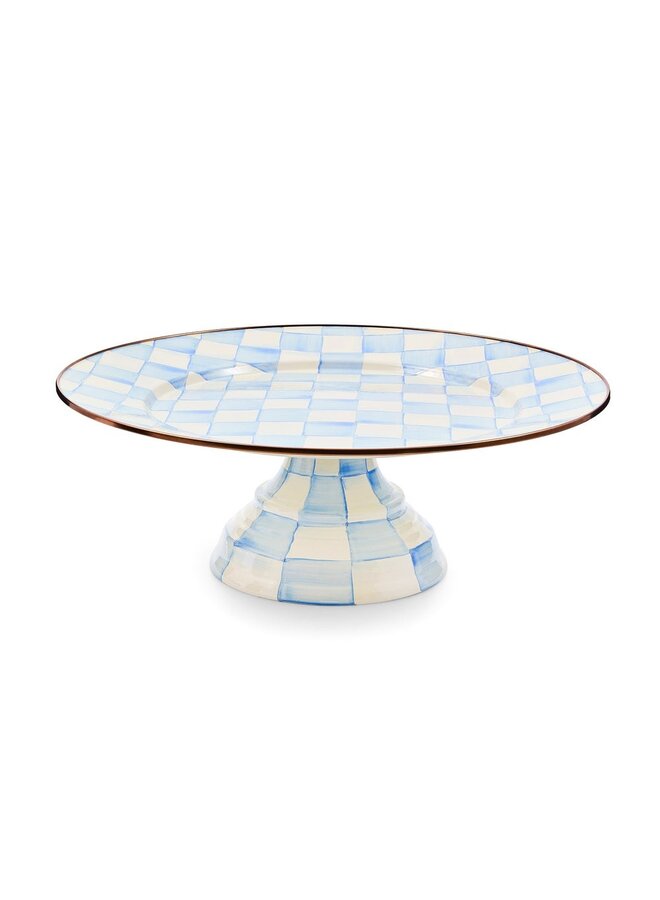Sky Check Large Pedestal Platter