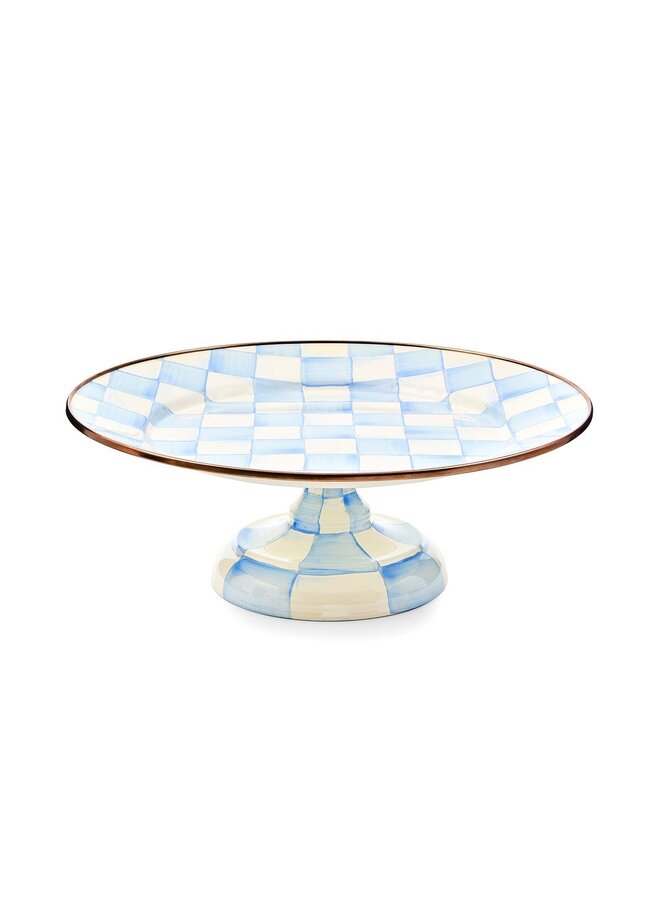 Sky Check Small Pedestal Platter
