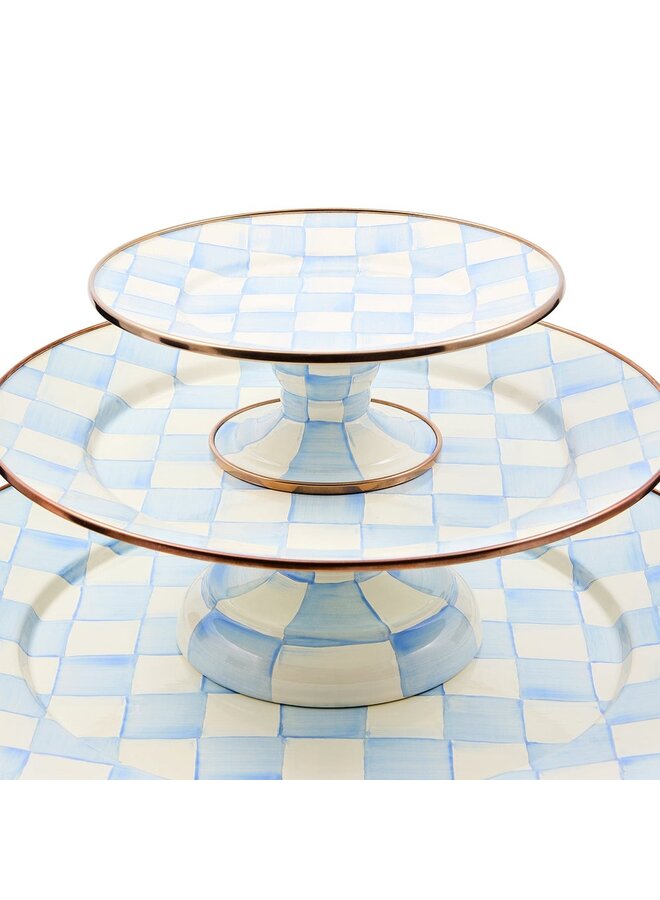 Sky Check Small Pedestal Platter