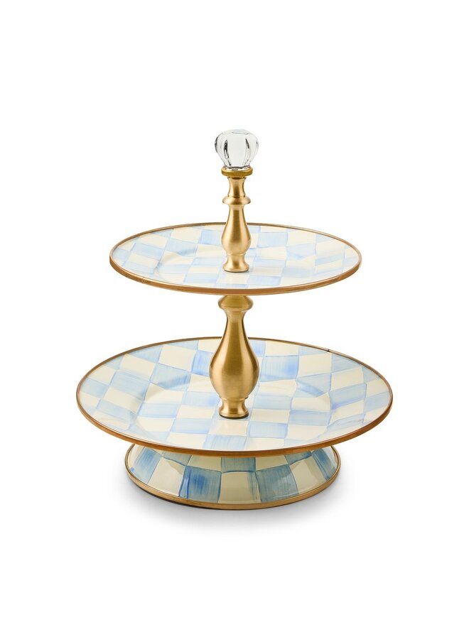 Sky Check Two Tier Sweet Stand