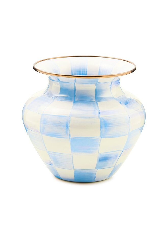 Sky Check Large Vase