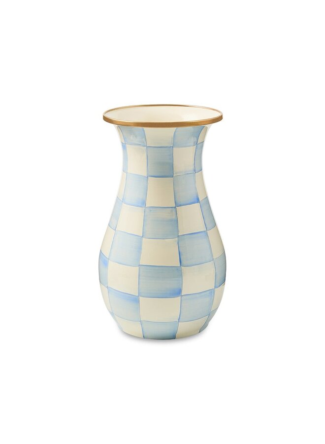 Sky Check Tall Vase