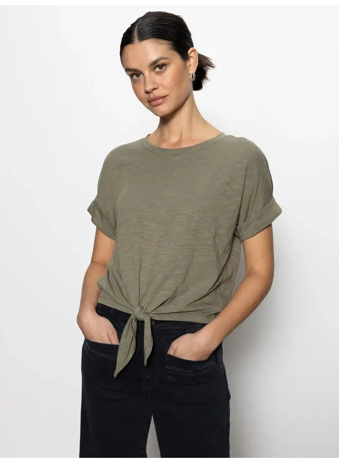 All Day Tie Tee - Trail Green
