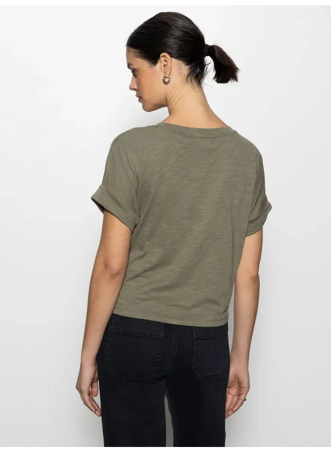 All Day Tie Tee - Trail Green