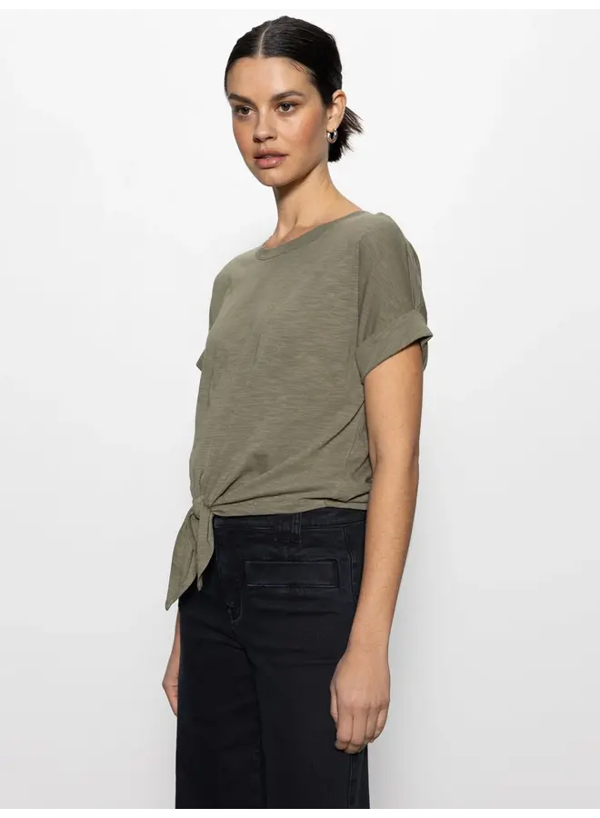 All Day Tie Tee - Trail Green