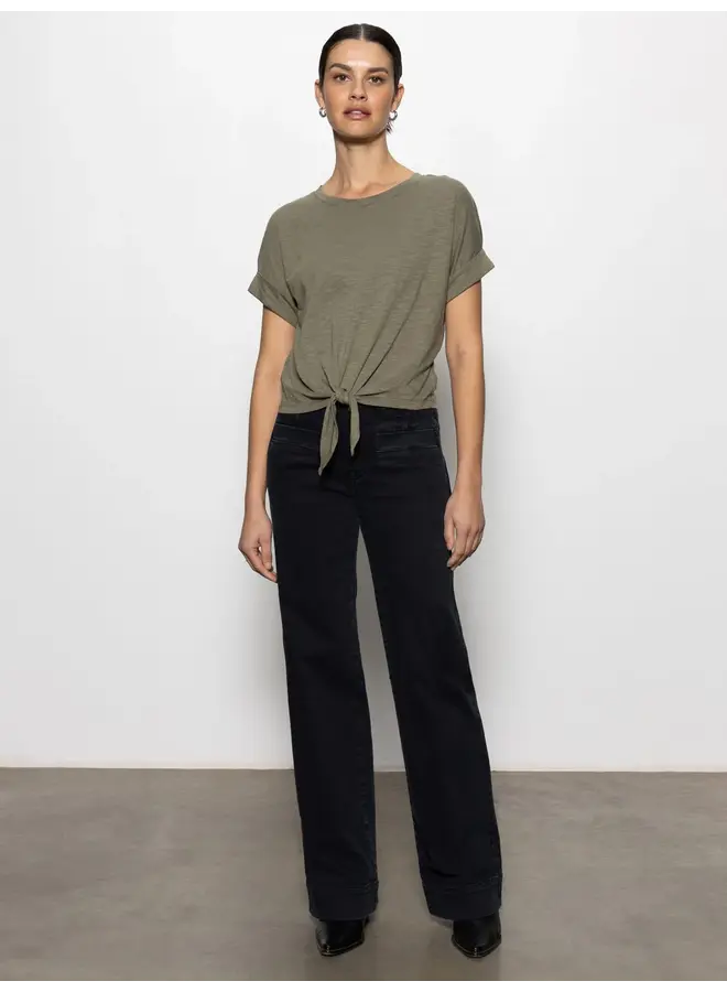 All Day Tie Tee - Trail Green