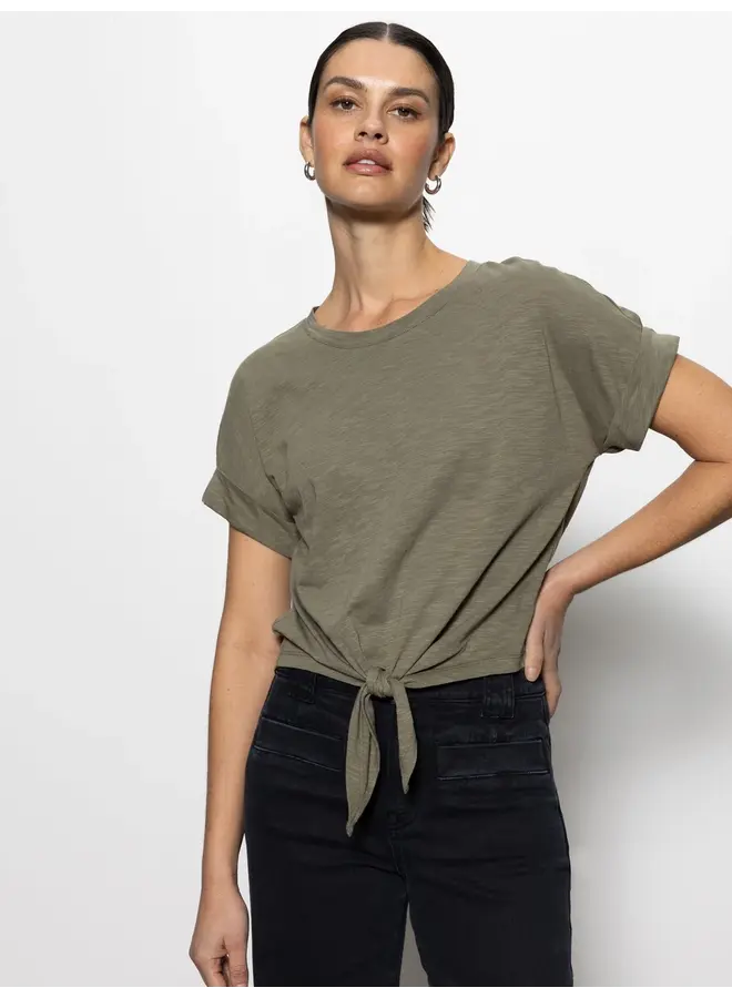 All Day Tie Tee - Trail Green