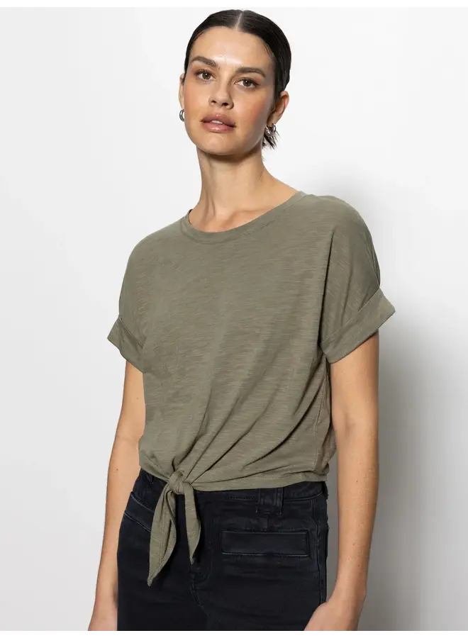 All Day Tie Tee - Trail Green