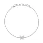 14K WG/Diamond Butterfly Bracelet (.08ct)