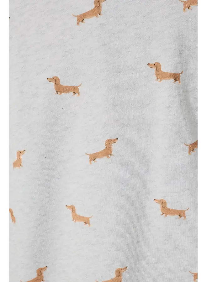Dog Print Long Sleeve Sweatshirt