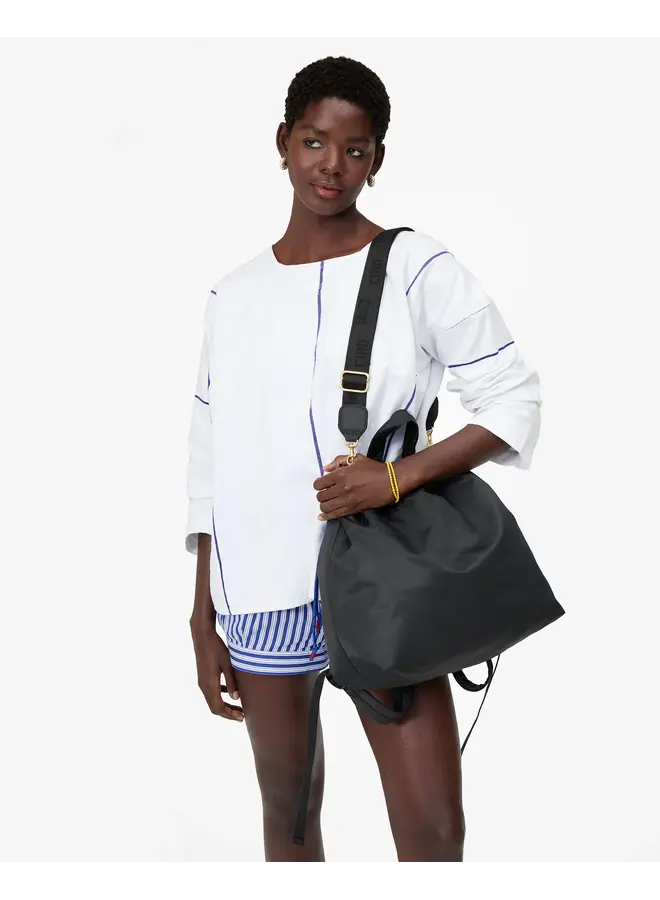 Sac Tout Back Pack - Recycled Nylon Twill in Black