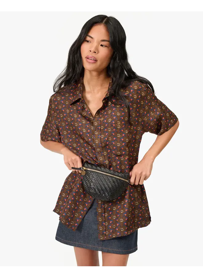 Petite Fanny - Woven Zig Zag - Black