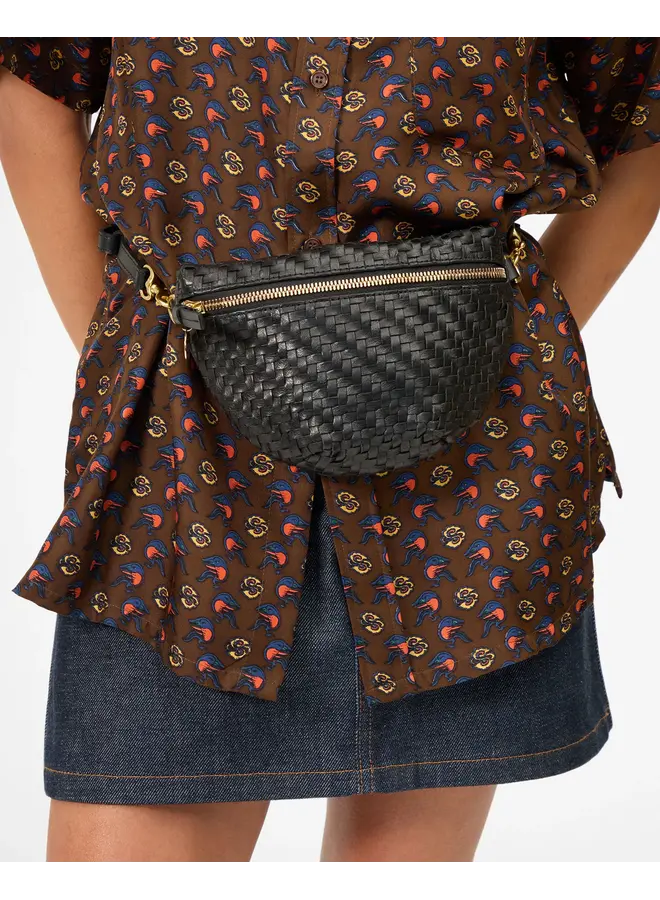 Petite Fanny - Woven Zig Zag - Black