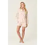 Poplin PJ Set - L/S Top & Shorts -