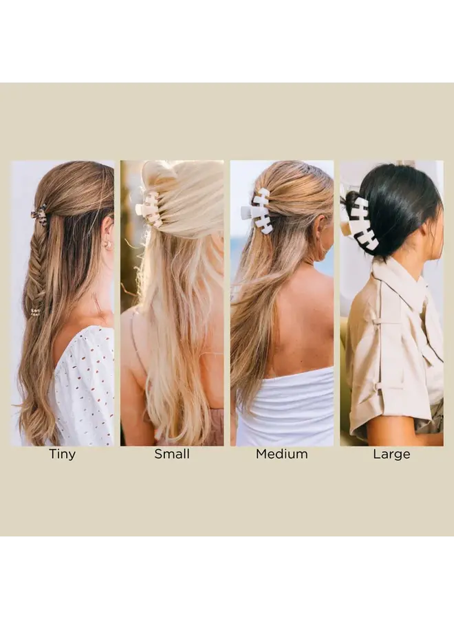 Classic Almond Beige Small Hair Clip