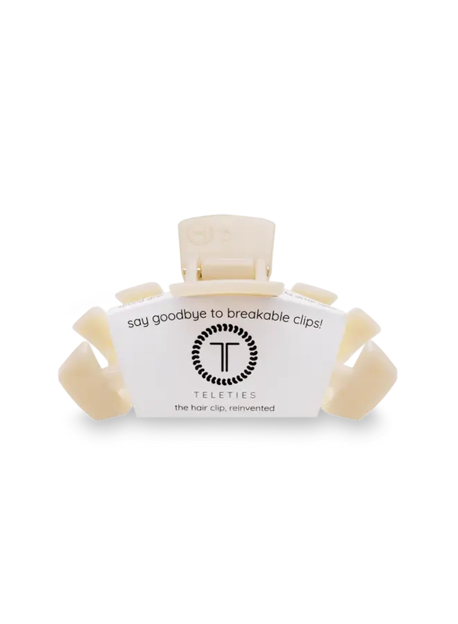 Classic Almond Beige Small Hair Clip