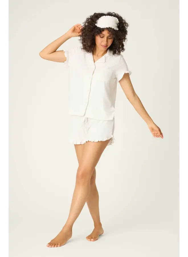 PJ Set - Ivory Pointelle Essentials -