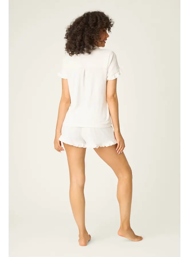 PJ Set - Ivory Pointelle Essentials -