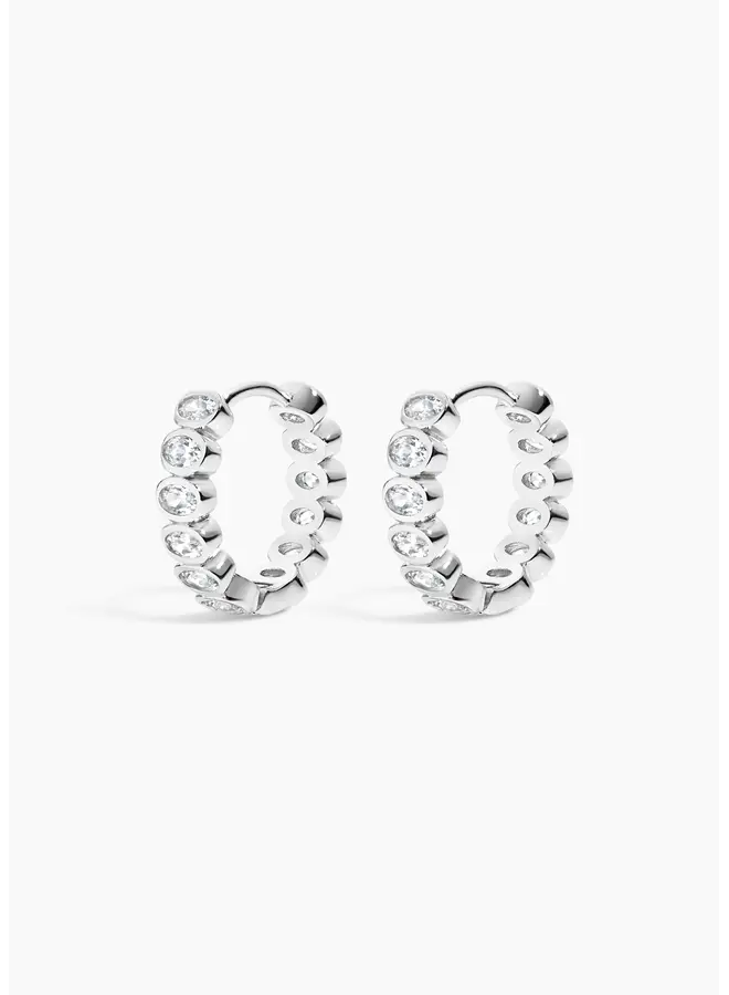 Champagne Hoops - Silver