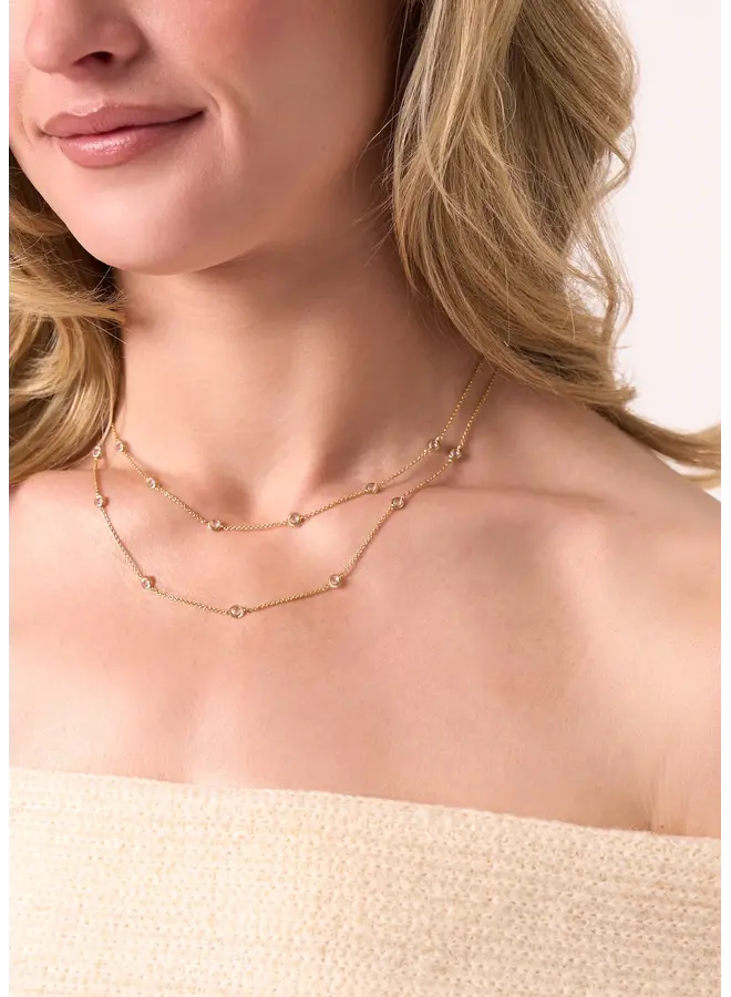 Double Strand Necklace - Gold