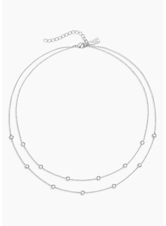Double Strand Necklace - Silver