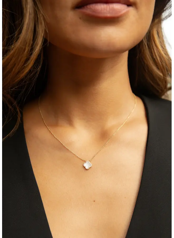 Mini Icon Necklace - White