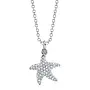 14K W/G Diamond Pave Starfish Necklace (0.15ct)