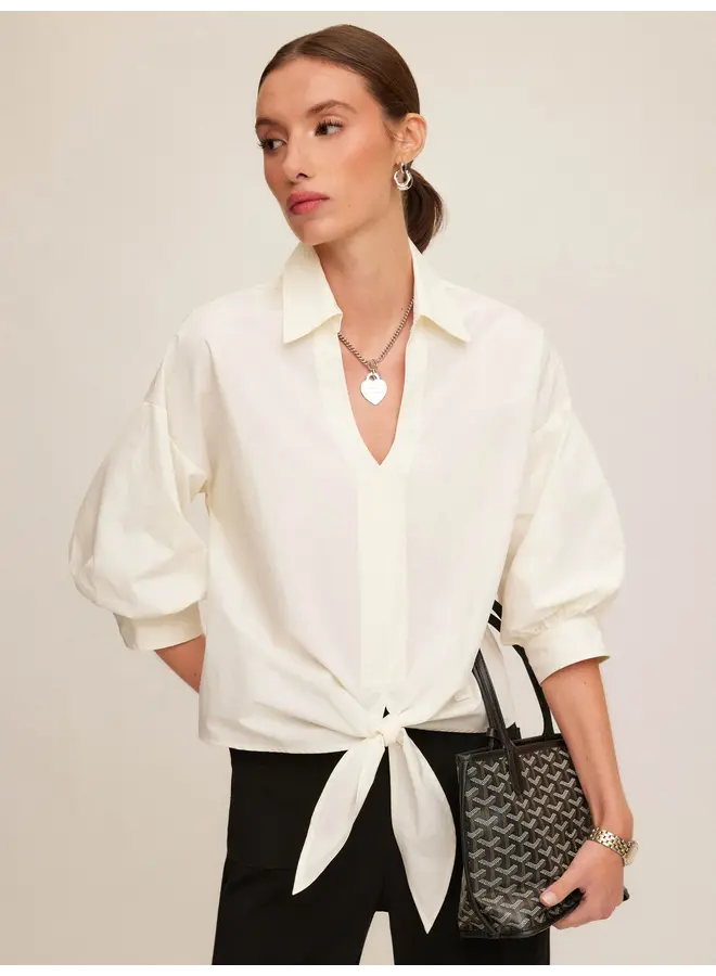 Jena Tie Front Top