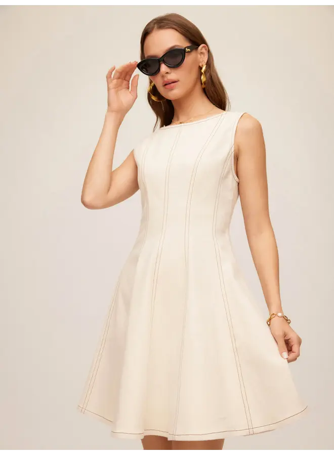 Darla Contrast Stitch Dress