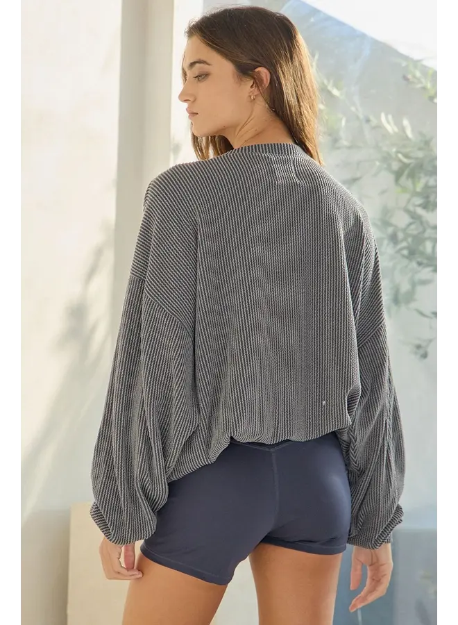 Ribbed OHIO Pullover -