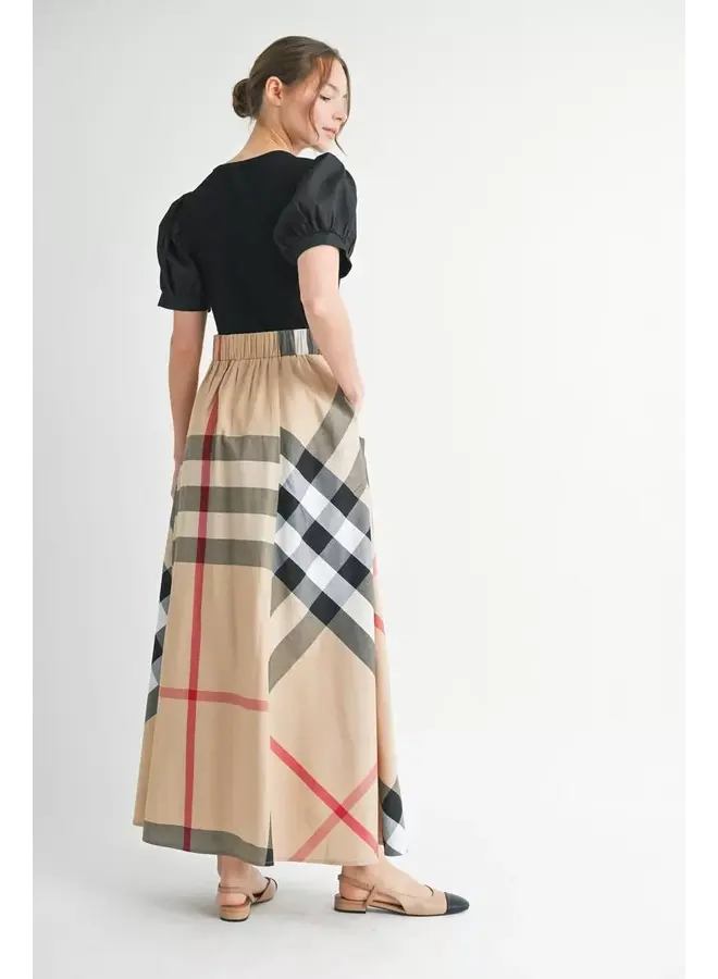 Ella Checkered Tie Waist Dress