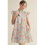 Giada Floral Ruffle Slv Dress