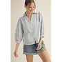 Andrea Floral Embroidered Button Down