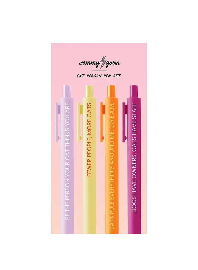 Cat Person Pen Set