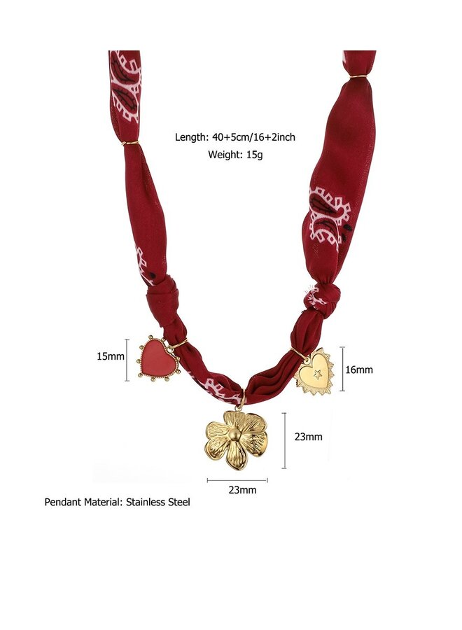 Summertime Scarf Necklace -