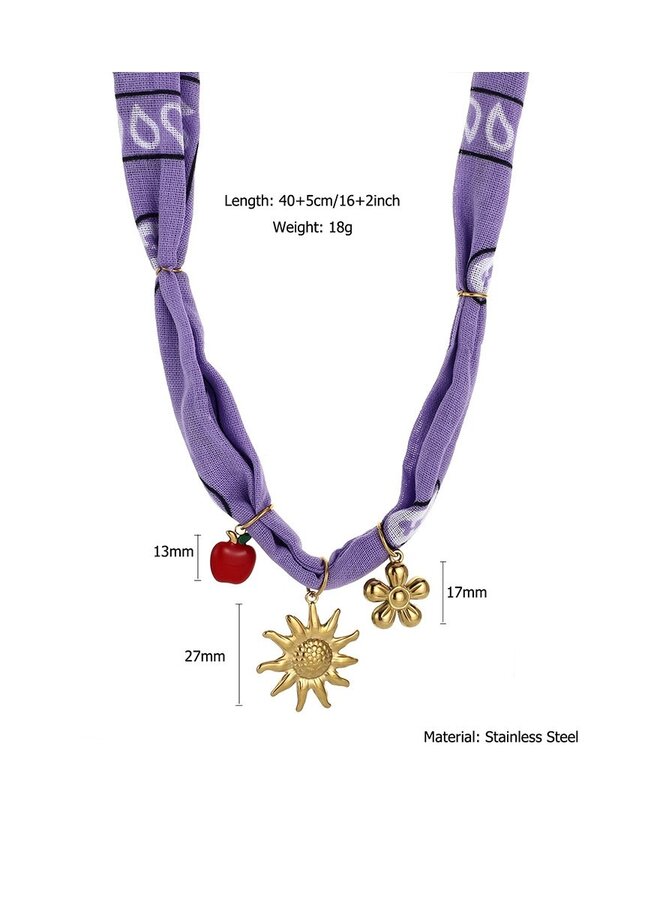 Summertime Scarf Necklace -
