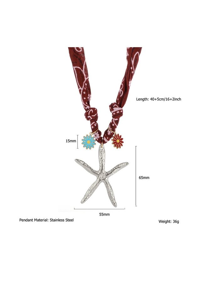 Summertime Scarf Necklace -
