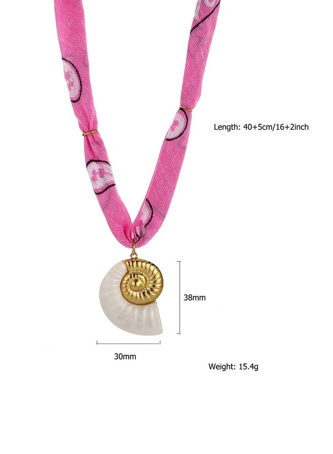 Summertime Scarf Necklace -