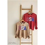 USA With Pattern Cropped Thermal Vintage Pullover