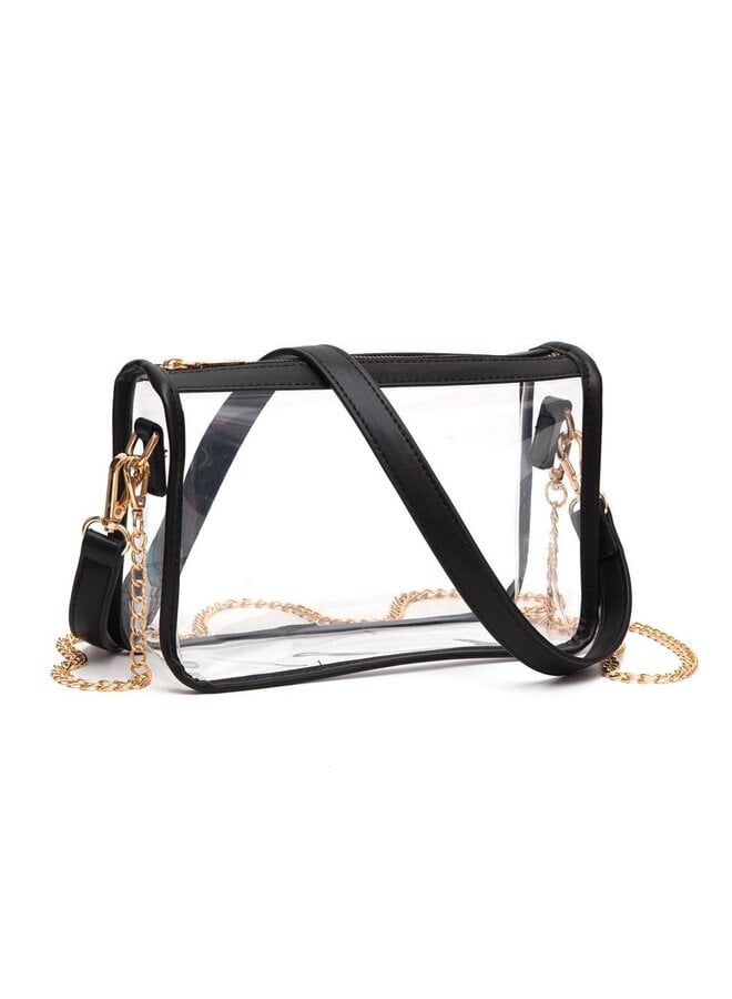 9x6 Clear Rectangular Crossbody -