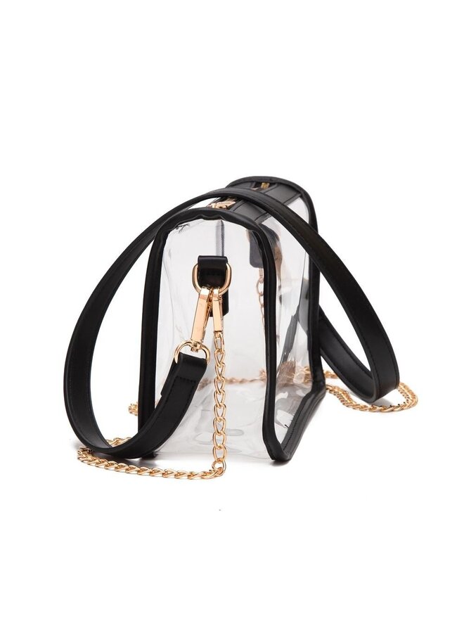 9x6 Clear Rectangular Crossbody -