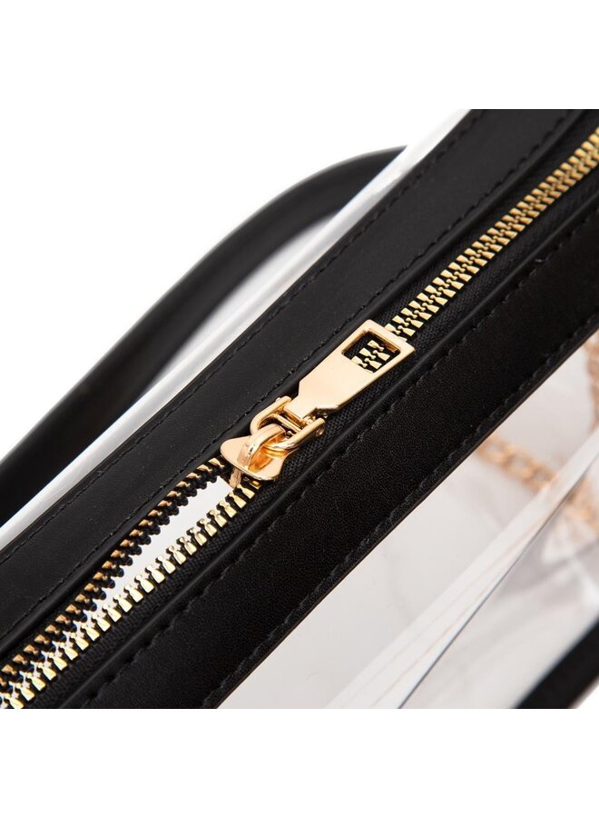 9x6 Clear Rectangular Crossbody -