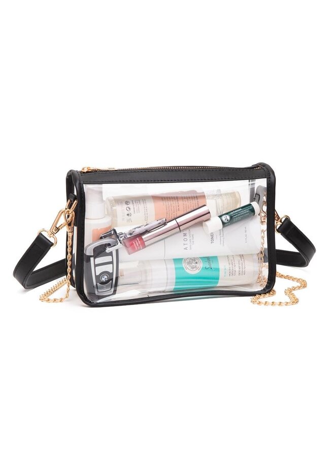 9x6 Clear Rectangular Crossbody -