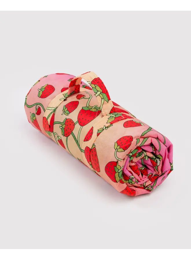 Puffy Picnic Blanket - Strawberry Blossom