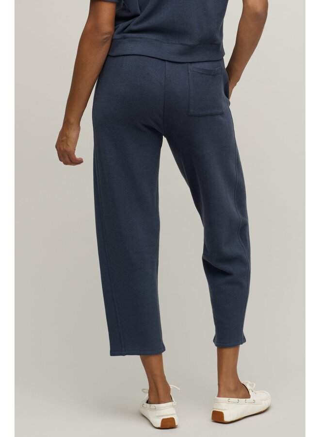 Brushed Fleece Seamed Ankle Pant -